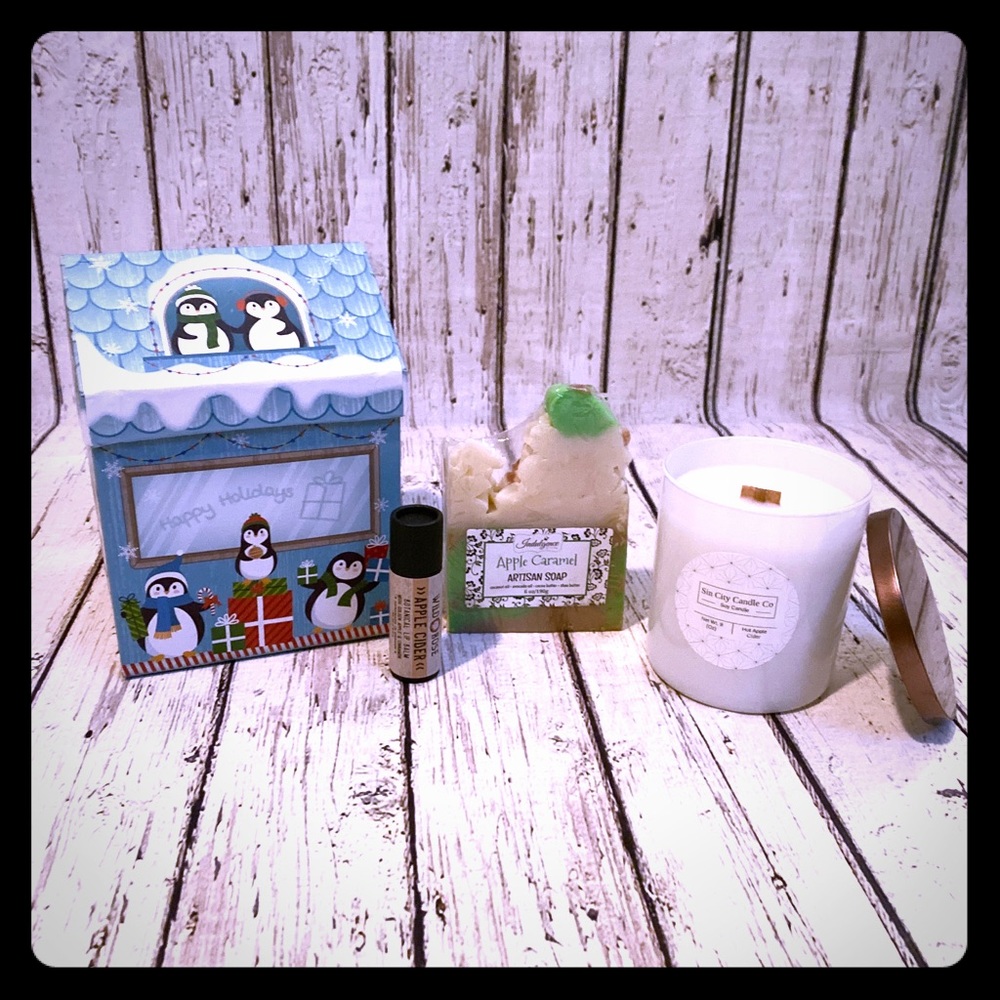 Appel cider / Carmel scented spa gift box
